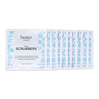 Butter LONDON Nail Polish Remover Pads, Nail Scrubbers (10 Count) - 2-in-1 Prep & Lacquer Remover Nail Wipes - Travel-Friendly Gel Fingernail Polish Remover - Cruelty-Free, Paraben-Free & Gluten-Free