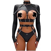 Lingerie Sets for Women for Sex Naughty Role Playing Sexy Sheer Mesh Chemise See Through Stripper Outfits Hollow Out Babydoll