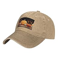 Thanksgiving Pumpkin Print Casquette Baseball Casquette Camouflage Hats for Hunting Fishing Outdoor Activities
