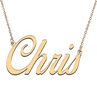 HUAN XUN Personalized Name Necklace Custom Penant for Womens