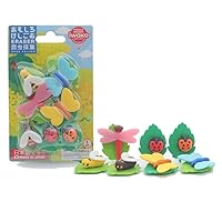 Iwako SCERBRI029 Insect Collecting Erasers, Pack of 10