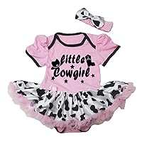 Petitebella Little Cowgirl Boot and Hat Star Baby Dress Nb-18m