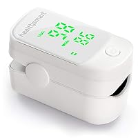 Pulse Oximeter for Fingertip That Displays Blood Oxygen Saturation Content, Pulse Rate and Pulse Bar with LED Display, Accurate and Reliable, Green