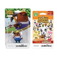 Mr Resetti Amiibo (Animal Crossing Series) for Nintendo Switch - WiiU, 3DS Bonus 1-Pack (6 Cards/Pack) (Bundle)