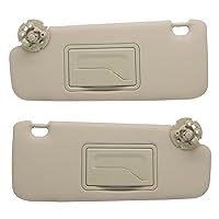 NHILES Left Driver & Right Passenger Sun Visor Compatible with Chevy Cruze 2011-2019 Sunshade Replacement Number 84126657 84126666 Color: Beige