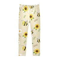 Girls Leggings Stretch Leggings for Girls Soft Comfortable Pants Toddler Leggings for Kids 4-10 Years