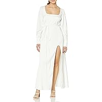 The Drop Women's Snow White Long-Sleeve Open Back Maxi by @carolinecrawford