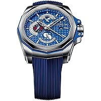 Admiral's Cup Ac-One 45 Tides 277.101.04/F373 AB12 45mm Automatic Titanium Case Blue Rubber Anti-Reflective Sapphire Men's Watch by Corum