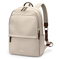GOLF SUPAGS Laptop Backpack for Women Slim Computer Bag Work Travel College Backpack Purse Fits 14 Inch Notebook (Apricot)