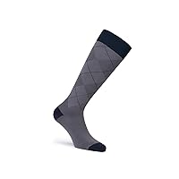 JOBST Casual Pattern Compression Knee High Socks, Closed Toe, 30-40 mmHg Moderate Support for Swollen Legs