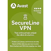 Avast SecureLine VPN 2023 | 10 Devices, 1 Year [PC/Mac/Mobile Download]