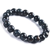 10mm Natural Blue Pietersite Gemstone Chatoyant Round Beads Women Men Bracelet AAAA