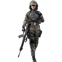 HiPlay FLAGSET Female Collectible Figure: Precision Shooter, Niya, Military Style and Moveable Eye Ball Design, 1:6 Scale Miniature Figurine