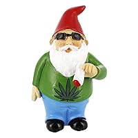Gnometastic Mini Gnomes - Smoking Gnome, 3.5in Tall - Naughty Garden Gnomes for Fairy Garden, Planters or Indoor, Outdoor Funny Mini Gnomes Decoration