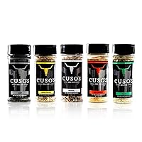 Great Tasting Essentials Seasoning Rub (Dirt ®, Lemon Pepper, Gravel, Hot Honey, and Grass) - Bundle Pack