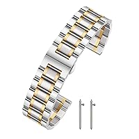 JY Quick Release Watch Strap 18mm 19mm 20mm 21mm 22mm 24mm Premium Solid Stainless Steel Watch Band Replacement.
