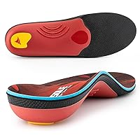 VALSOLE 220+ lbs Plantar Fasciitis High Arch Support Insole for Men Women,Heavy Duty Support Pain Relief Orthotics Insert,Relieve Flat Feet,High Arch,Foot Pain,Standing All Day Boot Work Shoe Insole