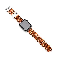 Hello Pumpkin Silicone Strap Sports Watch Bands Soft Watch Replacement Strap for Women Men