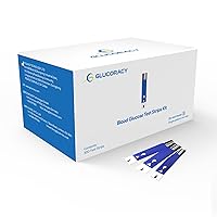 Glucoracy 300 Counts Blood Glucose Test Strips, Only Works with Glucoracy G-425-2 Blood Sugar Monitor, Self Diabetes Blood Glucose Home Monitoring, No Coding Required, 300 Pieces