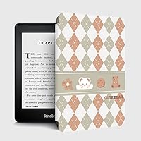 Kindle Paperwhite 2021 Cover Square Lattice Thinnest Lightest Smart Pu Leather Case with Auto Sleep Wake for 6.8Inch Kindle Paperwhite 11Th Gen 2021 and Signature Edition Case,5
