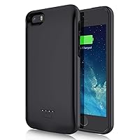 Battery Case for iPhone SE 2016 5S 5, Slim 4000mAh External Charging Case for iPhone 5 5S SE Portable Rechargeable Battery Pack Charger Case(Not Fit 2020 2022 SE,5C)