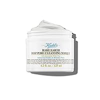 Kiehl's Rare Earth Deep Pore Cleansing Mask, Pore-Minimizing Face Mask for Clogged Pores, Detoxifies & Refines Skin, Absorbs Excess Oil, with Amazonian White Clay & Aloe Vera, for Normal to Oily Skin