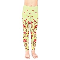 PattyCandy Girls Happy Valentine's Day Flowing Hearts Design Stretchy Toddler Kids Cute Leggings Size 2-16