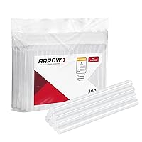 Arrow Mini Hot Glue Sticks, 200 Pack Clear Glue Gun Sticks, 4