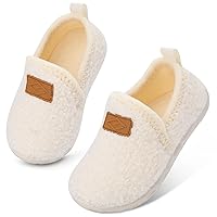 Lefflow Toddler Slippers Boys Girls House Shoes Slip on Baby Sock Shoes Lightweight Outdoor Walking Shoes