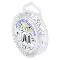 Artistic Wire 1.0 mm Silver Plated Tarnish Resistant Colored Copper Craft Wire, 18 Gauge, 20 ft