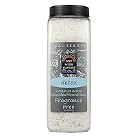 ONE WITH NATURE Bath Salt Detox Fragrance Free, 32 Ounce