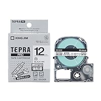 King Jim SS12KW Tepra PRO Strong Adhesive Tape Cartridge, 0.5 inches (12 mm), White [Parallel Import]