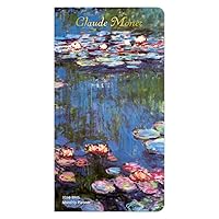 Claude Monet | 2024-2025 3.5 x 6.5 Inch Two Year Monthly Pocket Planner Calendar | Foil Stamped Cover | BrownTrout | Impressionism Artist Paintings