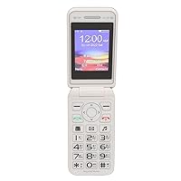 N509 2G Unlocked Flip Phone, 2.4 Inch Screen Flip Mobile Phone, Large Buttons and Button LED Light, HD Colour Display 6800 mAh (Pink)