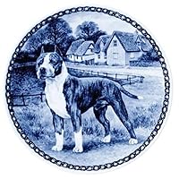 American Staffordshire Terrier Dog Porcelain Plate For all Dog Lovers Size 7.61 inches
