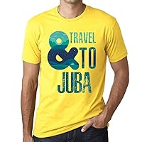 Men's Graphic T-Shirt and Travel to Juba Eco-Friendly Limited Edition Short Sleeve Tee-Shirt Vintage Birthday