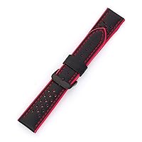 Hadley-Roma MS-755 Red 22mm Men's Genuine Calfskin Leather Watch Band