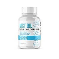 MCT Oil Softgels Extra Strength | #1 Rated MCT Oil Supplement to Improve Gut Health, Increase Energy Levels & Improve Cognitive Function | Vegan, Dairy & Keto Friendly for Men & Women - 60 Softgels