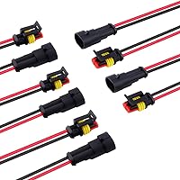 2/3Pin Way Car Auto Waterproof Electrical Wire Connectors Plug Socket 10/20/30pc 