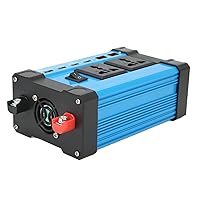 Modified Sine Inverter, 300W Fast Charging Vehicle Solar Inverter with Smart Dual LCD Display 4 USB 4.2A Ports for Solar Inverter (12V to 110V)