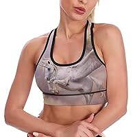 Pegasus Unicorn Breathable Sports Bras for Women Workout Yoga Vest Underwear Crop Tops Gym