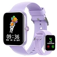 Smart Fitness Tracker Watch for Childrens, kids Cute Sport Smartwatch with Heart Rate Blood Oxygen 37 Exercise Modes Step Counter Phone Calls Siri Recall App Notifications Music Calculator Alarms