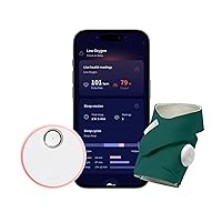 Owlet Dream Sock® - FDA-Cleared Smart Baby Monitor - Track Live Pulse (Heart) Rate, Oxygen in Infants - Receive Notifications - Deep Sea Green