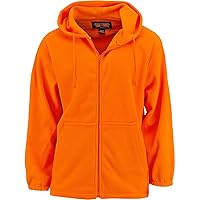 TrailCrest Chambliss Full Zip Hooded Sweatshirt Safety Blaze Orange Hoody