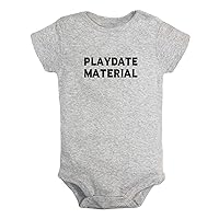 Playdate Material Funny Rompers, Newborn Baby Bodysuits, Infant Jumpsuits, Kids Short Clothes, Novelty Graphic Outfits