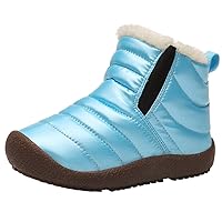 Boys Girls Snow Boots Winter Shoes Waterproof Outdoor Slip Resistant Weather Fashion Shoes