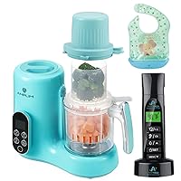 Deluxe Baby Food Maker and No Touch Forehead Thermometer for Babies and Adults | Bundle Pack