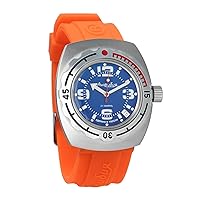Vostok Amphibian Automatic Mens Wristwatch Self-Winding Diver Amphibia Case Wrist Watch 090902