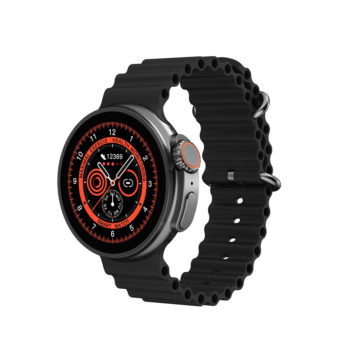 K9 Ultra Pro Round Smart Watch 1.39 Inch Sport Smartwatch Bluetooth Call NFC Waterproof Heart Rate Blood Oxygen Fitness Tracker (Black)
