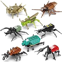 8 Packs Insect Animal Building Blocks Toys Set, STEM Building Blocks Toy, Party Favor for Kids, Gifts for Children 6 7 8, Birthday Gifts Compatible with Lego, 476PCS